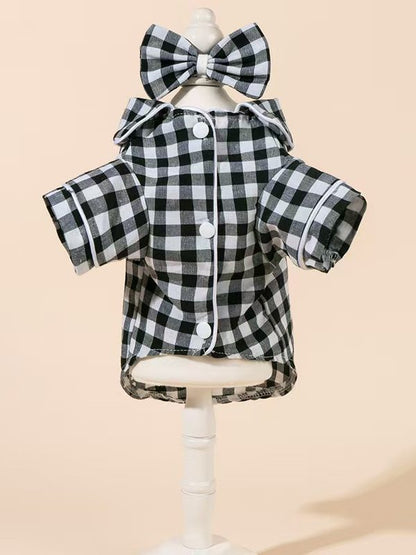 Pet Pajamas with Head Flower