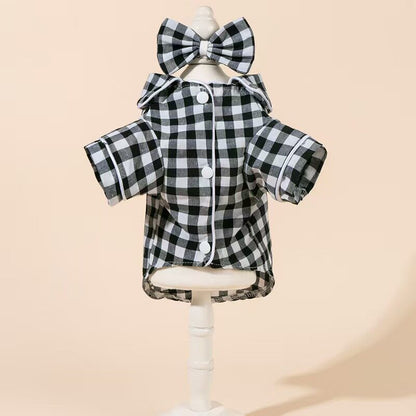 Pet Pajamas with Head Flower