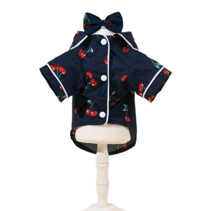 Pet Pajamas with Head Flower
