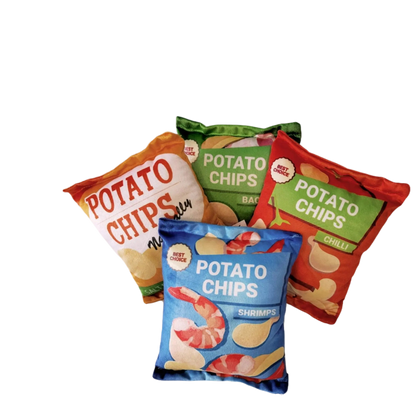 Pet paper sound-making toy potato chips