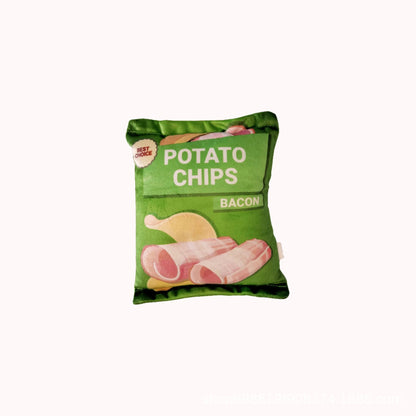 Pet paper sound-making toy potato chips
