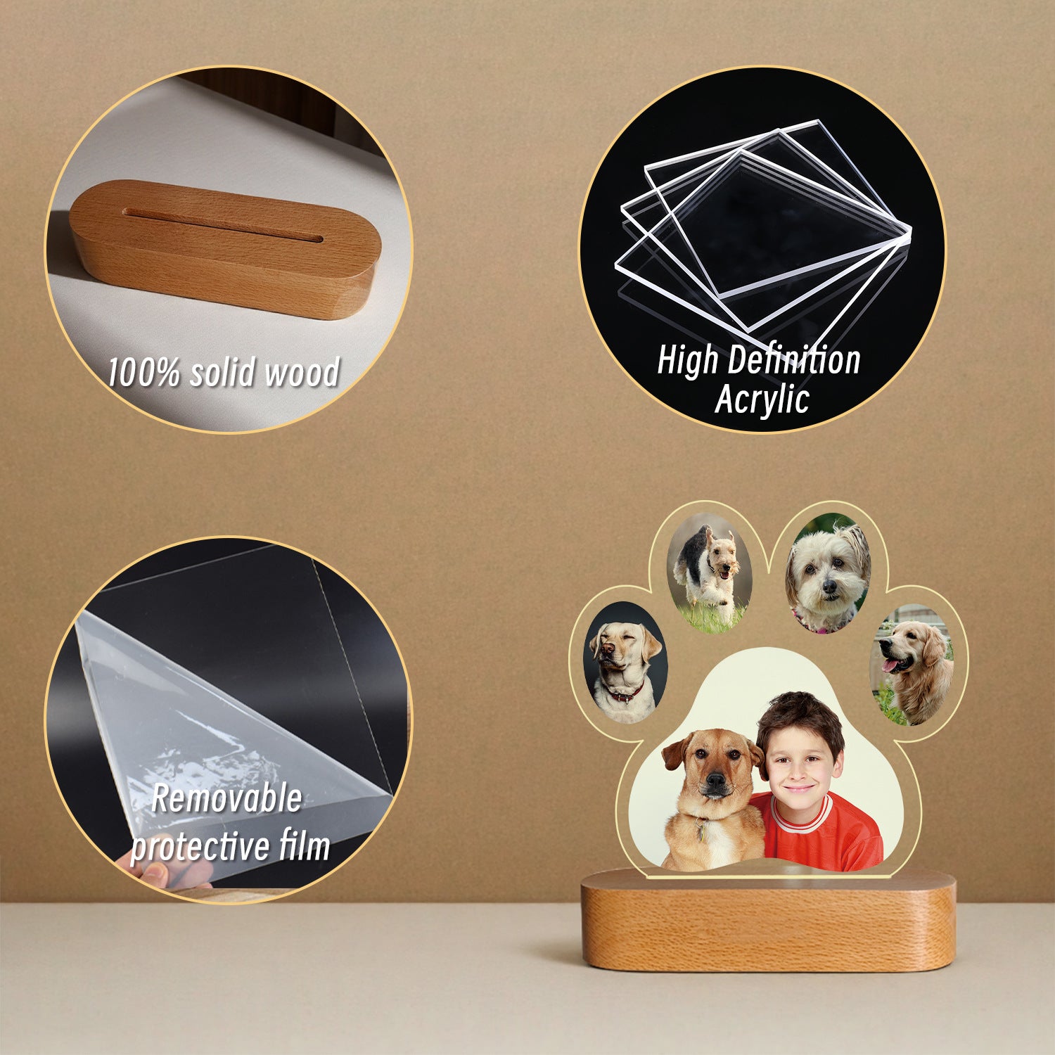 Pet Paw Night Light