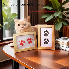 Black ink pad + 5inch photo frame