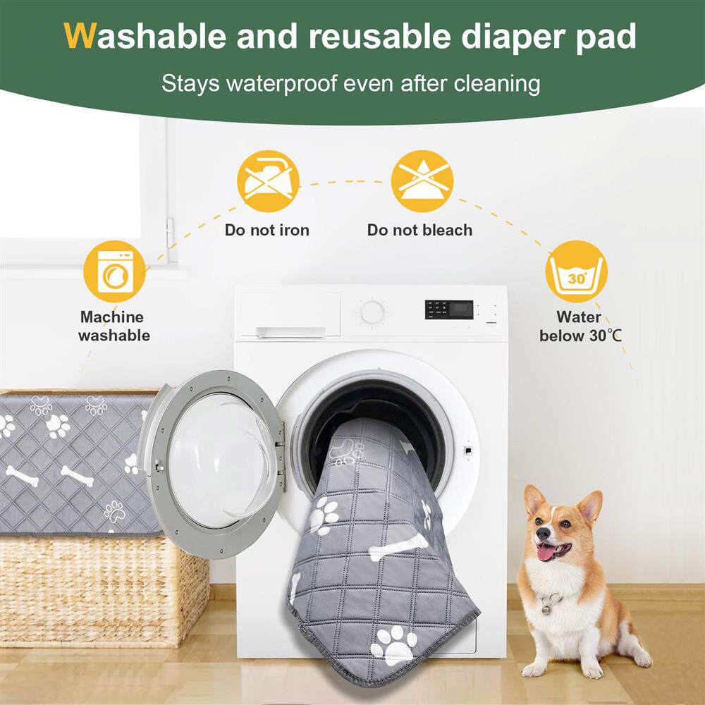 Pet Pee Pads Are Washable and Reusable, Dog Training Absorbent Pee Pads, Four-Layer Waterproof Diapers, Cat Diapers