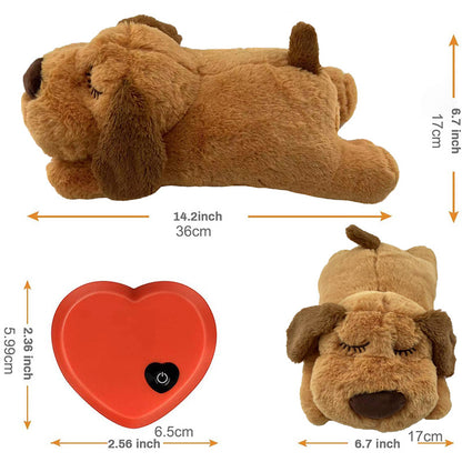 Pet Plush Heartbeat Doll Anxiety Companion Interactive Toy