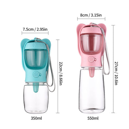 Pet Portable Travel Cup Dog Water Bottle Outdoor Leak Proof