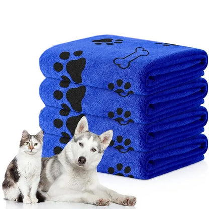 Pet quick-drying absorbent bath towel