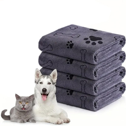 Pet quick-drying absorbent bath towel