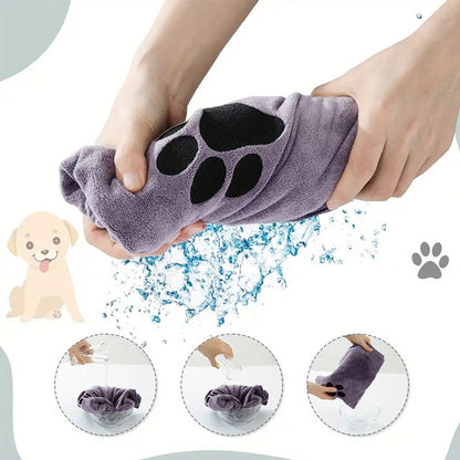 Pet quick-drying absorbent bath towel