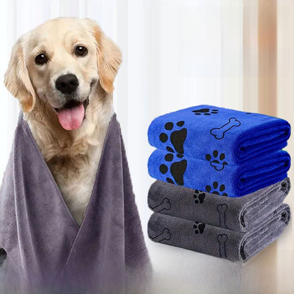 Pet quick-drying absorbent bath towel