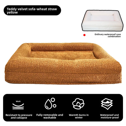 Pet rectangular bed