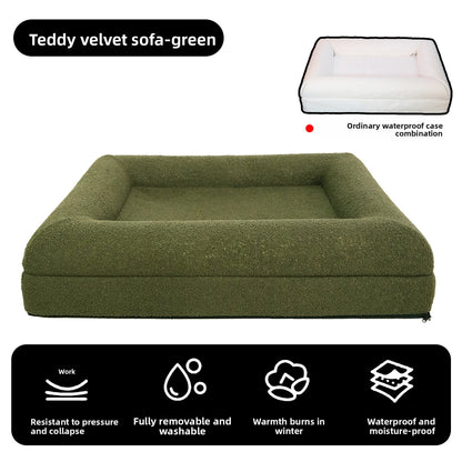 Pet rectangular bed