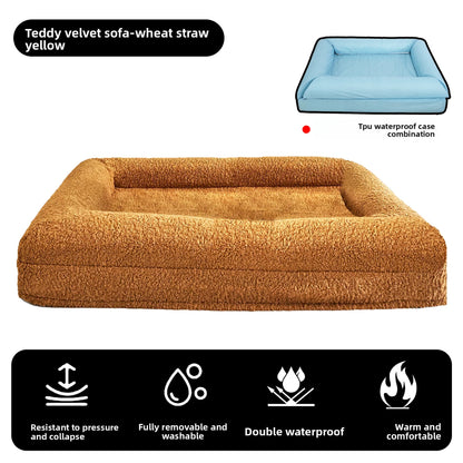 Pet rectangular bed