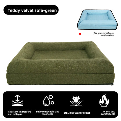Pet rectangular bed