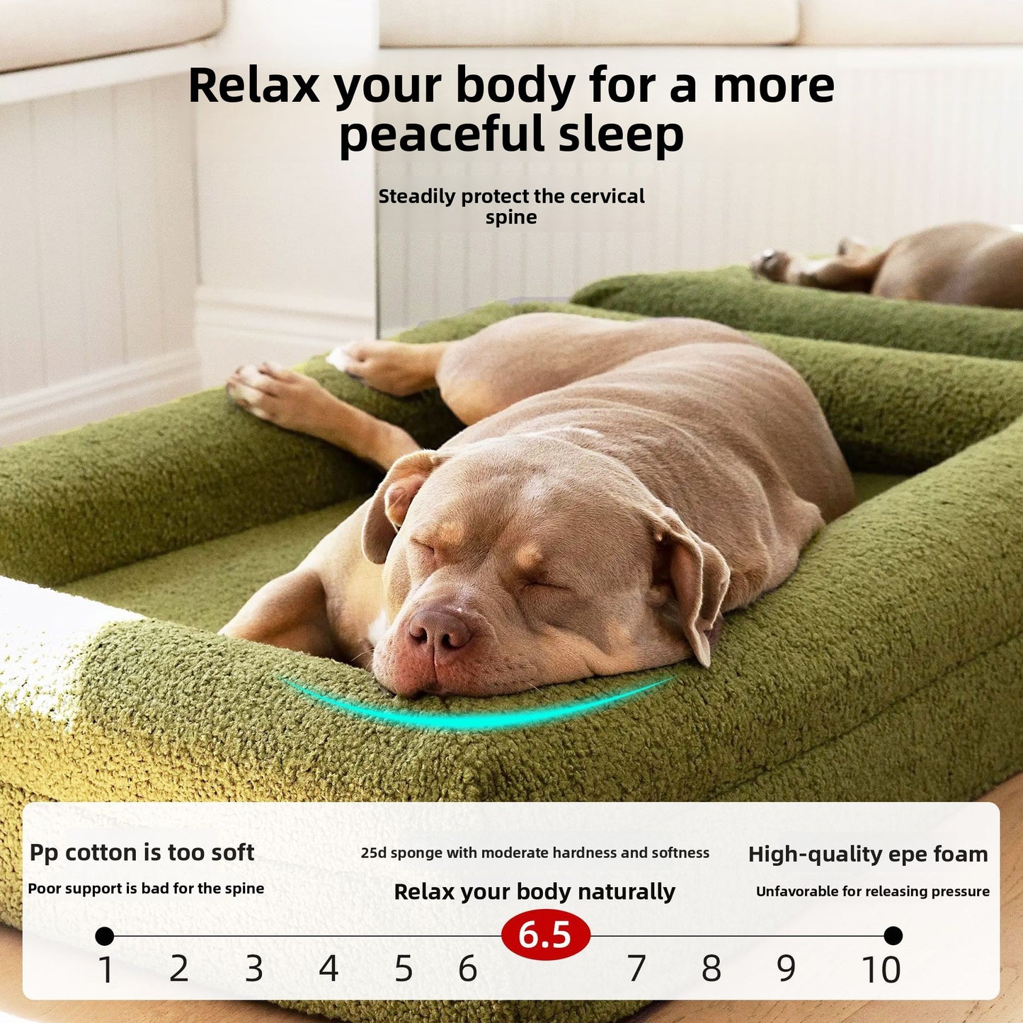 Pet rectangular bed