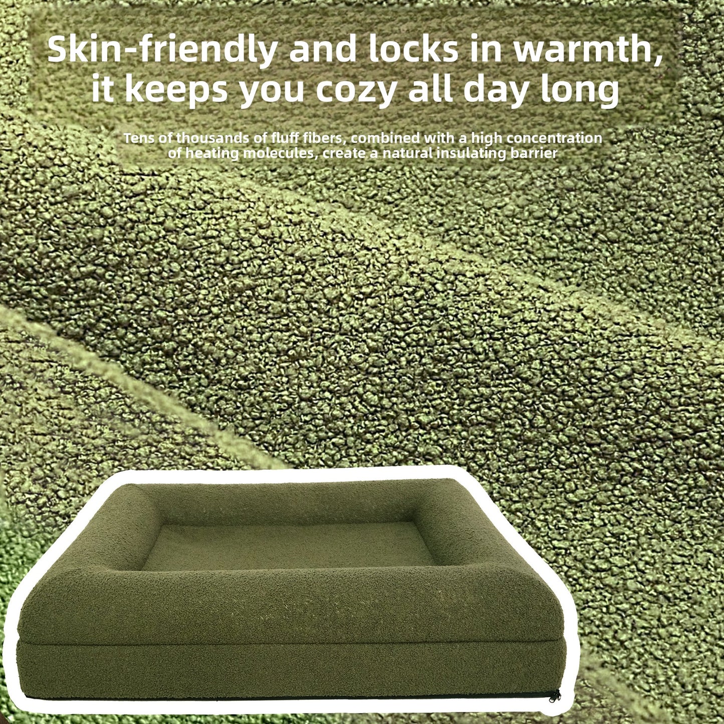 Pet rectangular bed