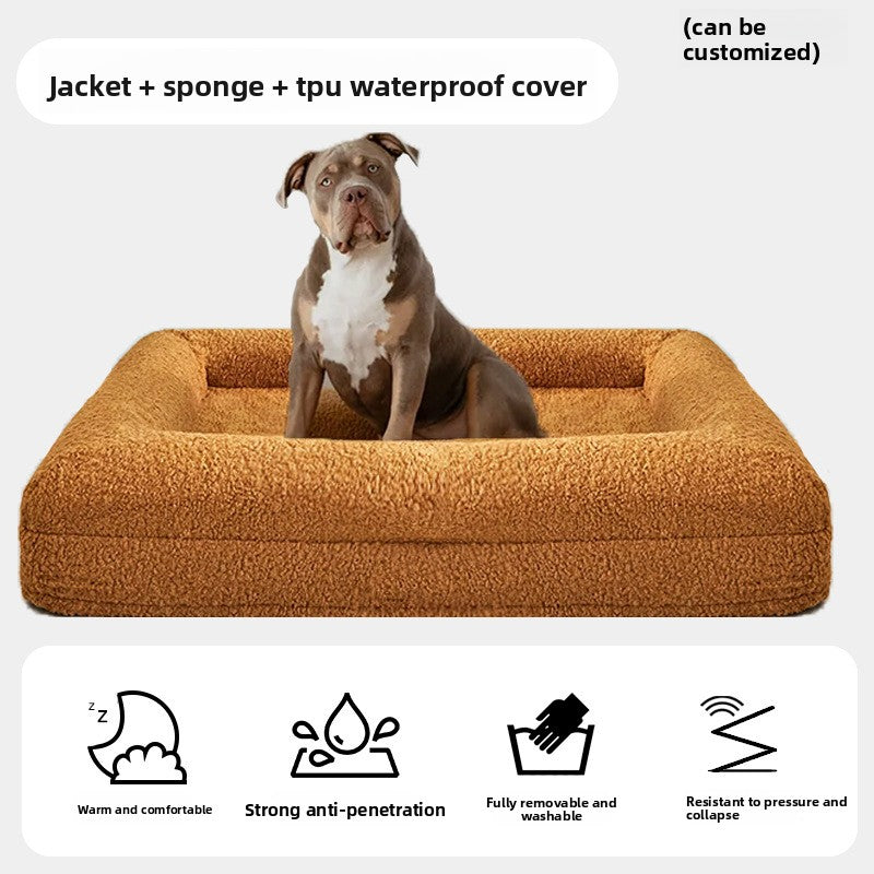 Pet rectangular bed