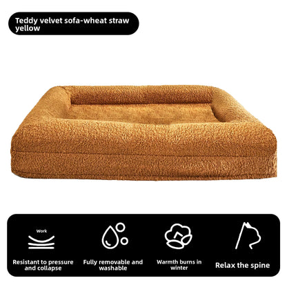 Pet rectangular bed