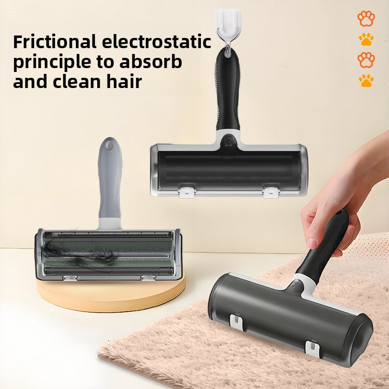 Pet roller brush clothes remover