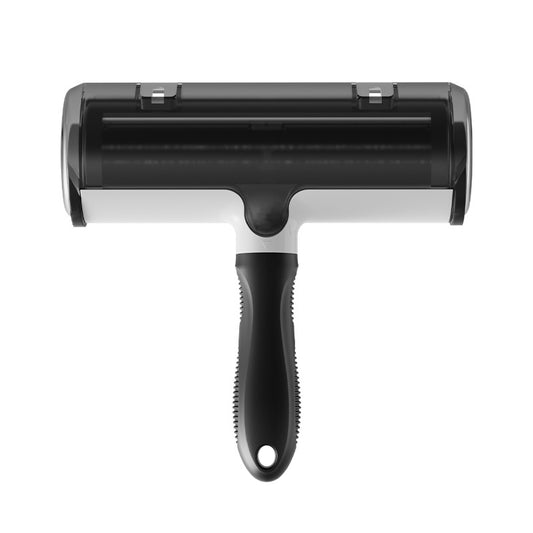 Pet roller-type hair removal brush