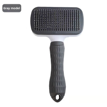 Pet self-cleaning comb