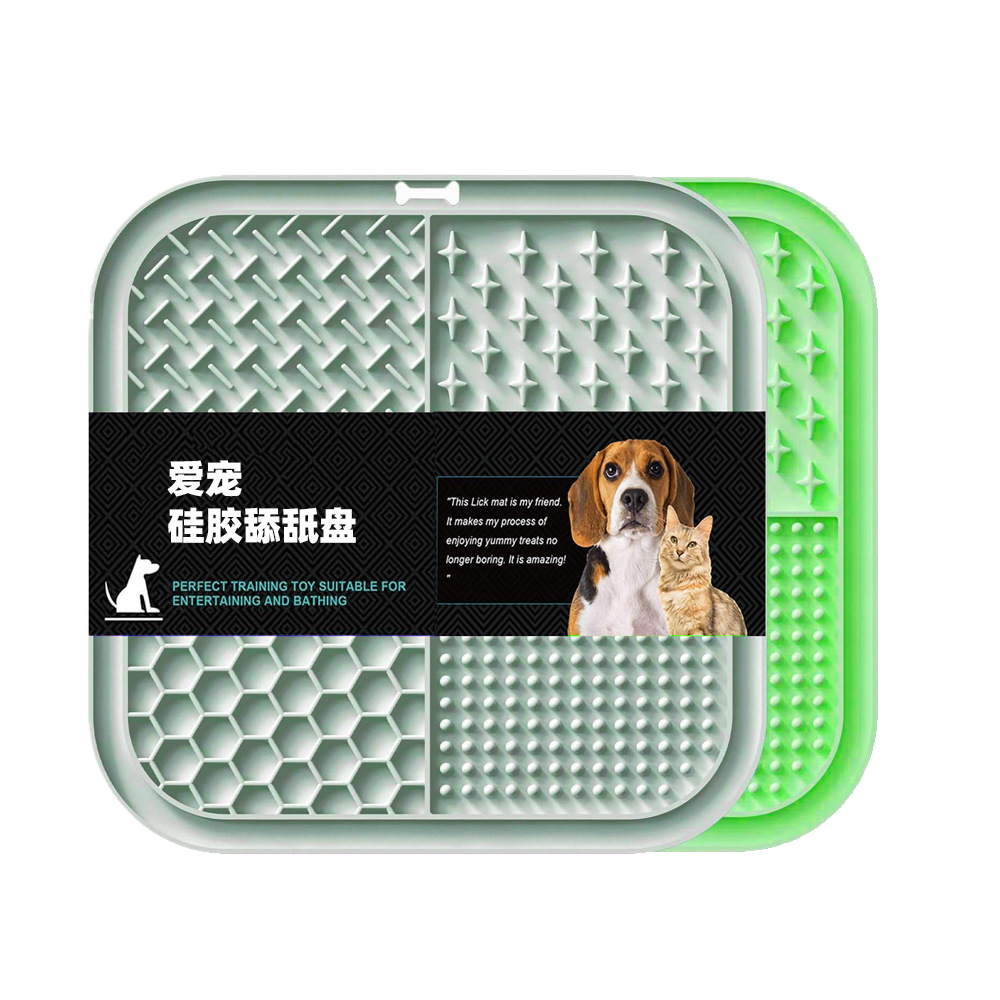 Pet silicone lickable dish