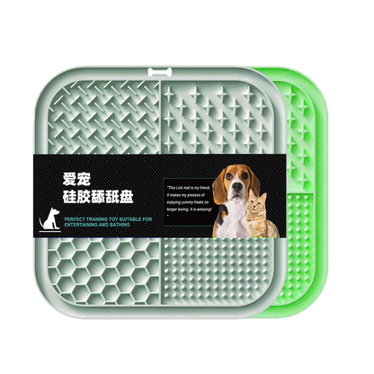 Pet silicone lickable dish