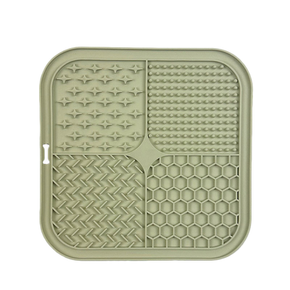 Pet silicone lickable dish