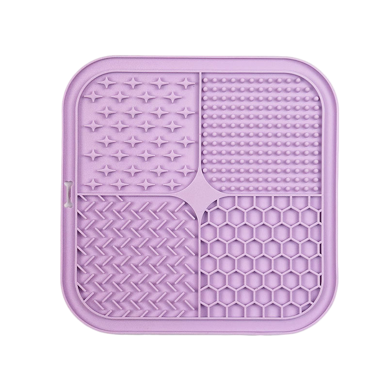 Pet silicone lickable dish