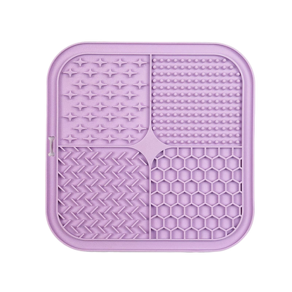 Pet silicone lickable dish