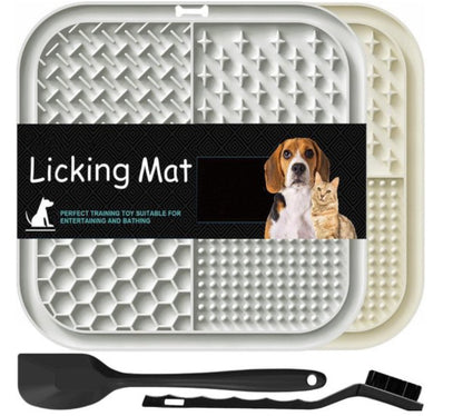 Pet silicone lickable dish