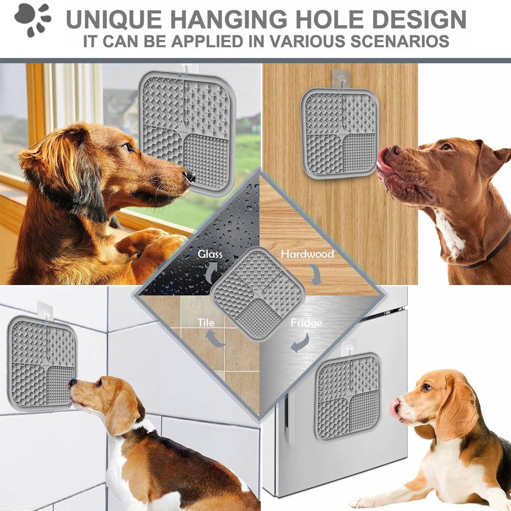 Pet silicone lickable dish