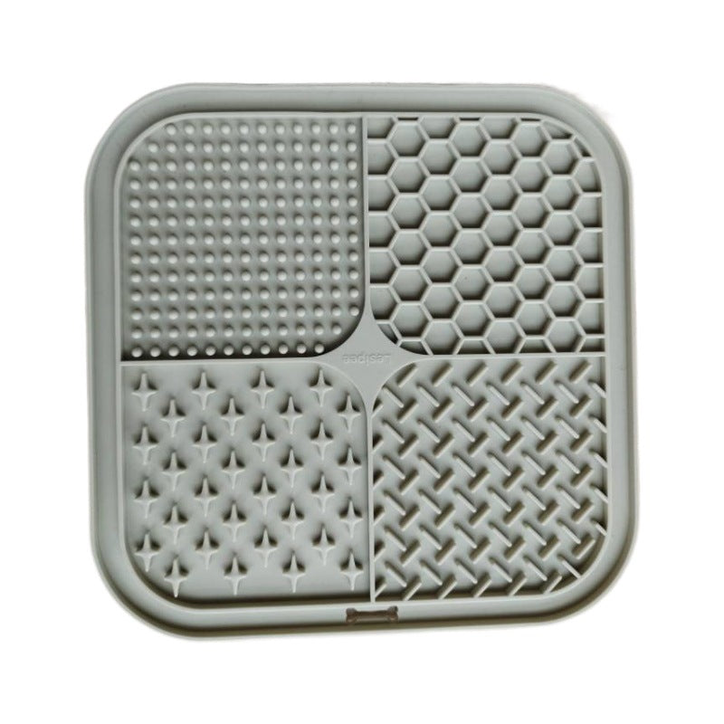 Pet silicone lickable dish