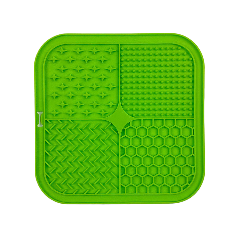 Pet silicone lickable dish