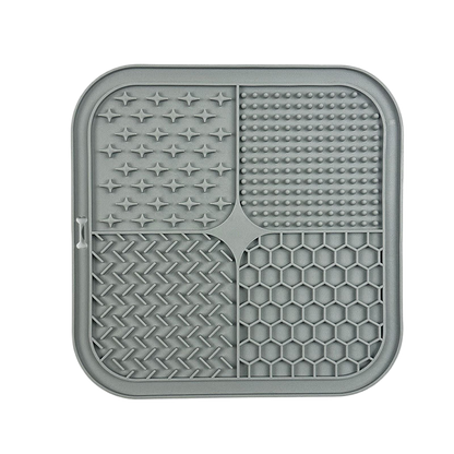 Pet silicone lickable dish