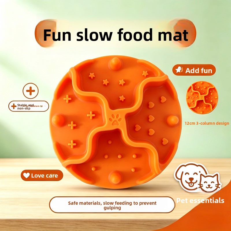 Pet Slow Feeder Bowl Anti-Choking Licking Mat