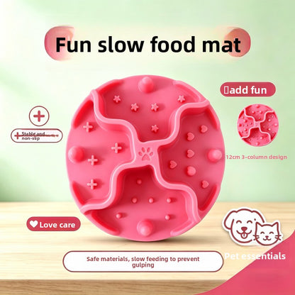 Pet Slow Feeder Bowl Anti-Choking Licking Mat