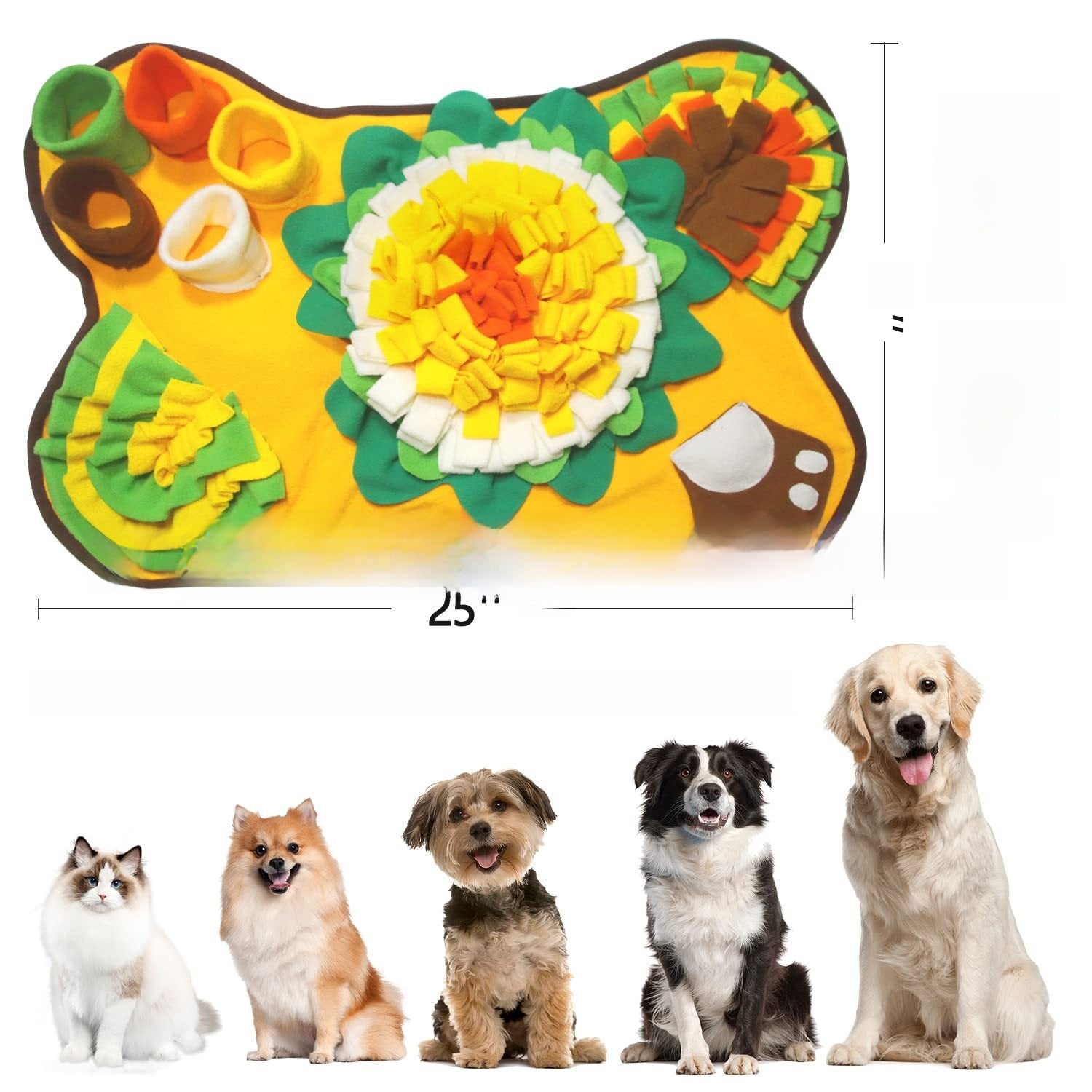 Pet Sniffing Mat Brain Training Toy Slow Feeder