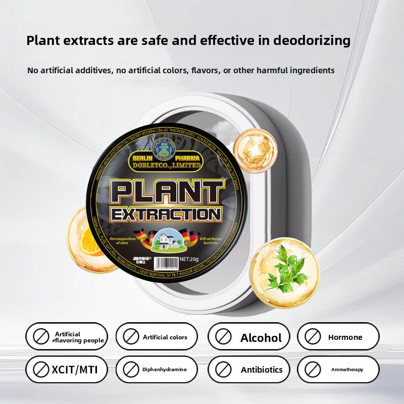 Pet solid deodorizer