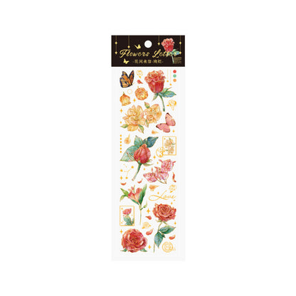 PET Stereo Bronzing Sticker