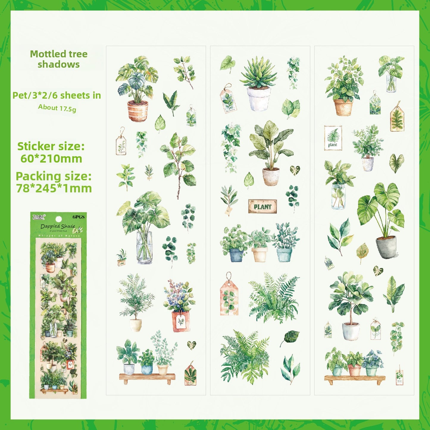 PET Sticker Set for Handbooks