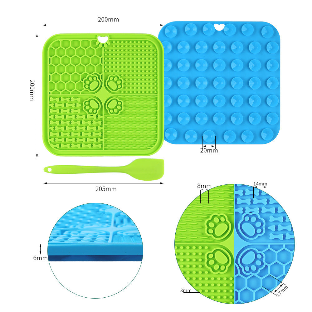 Pet suction cup lick pad