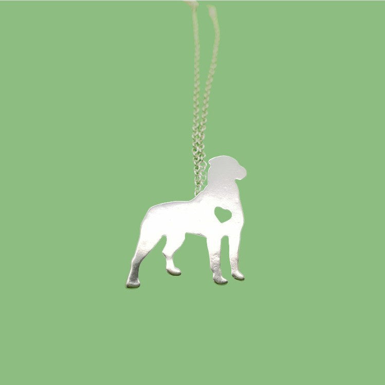 Pet-themed Heart Pendant Necklace
