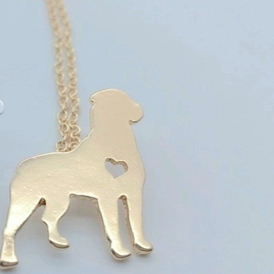 Pet-themed Heart Pendant Necklace