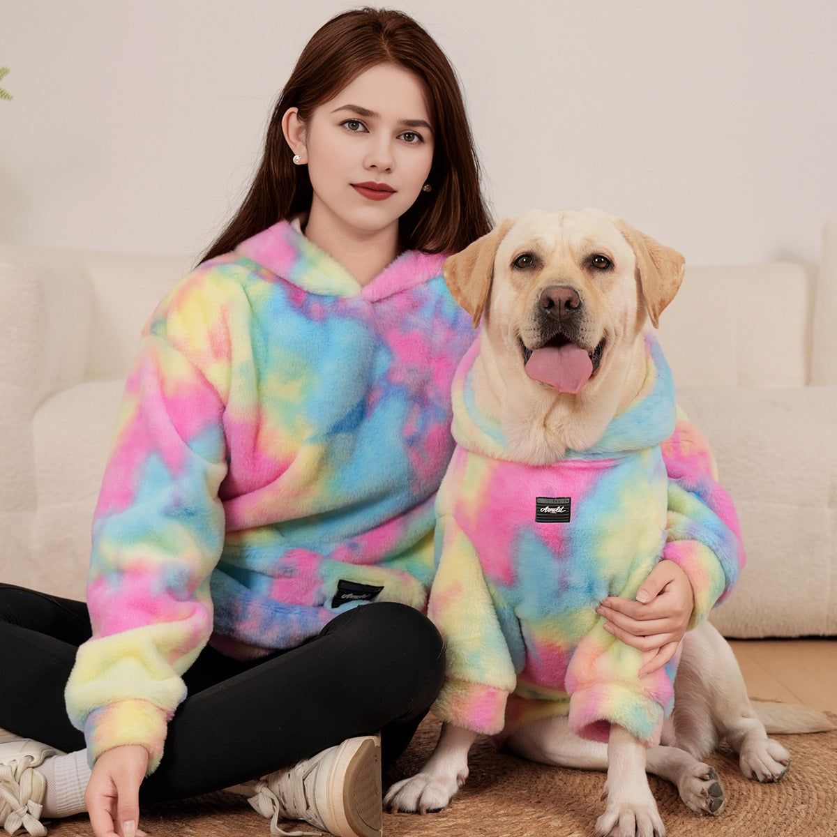 Pet-themed hoodies for parents and children
