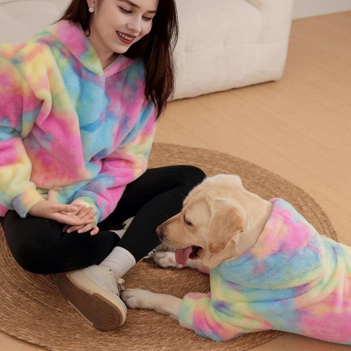 Pet-themed hoodies for parents and children