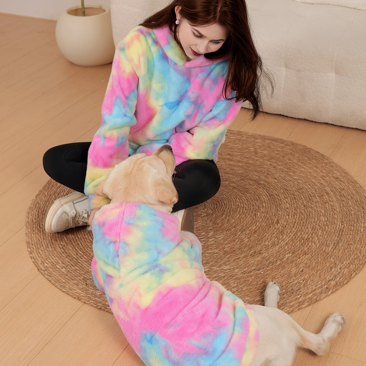 Pet-themed hoodies for parents and children