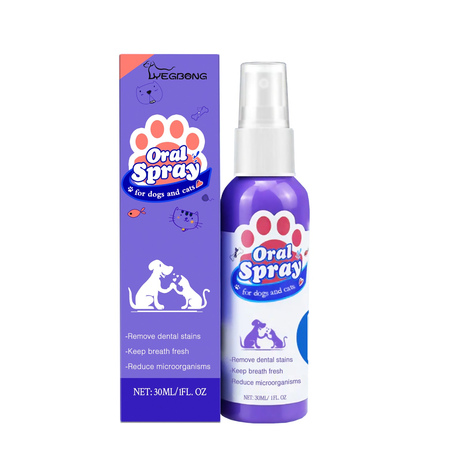 Pet Tooth Cleaning Breath Freshener Spray