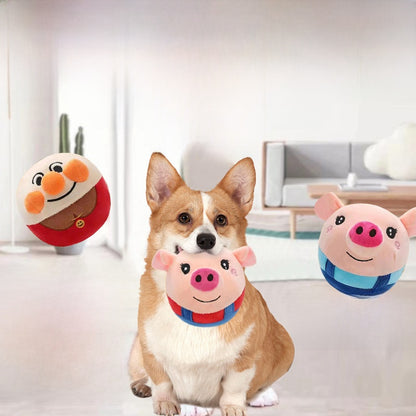 Pet toy jumping ball