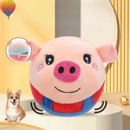 Pet toy jumping ball
